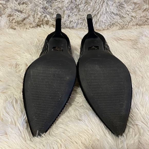 Black Rhinestone Pumps - Picture 7 of 8